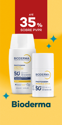 Protetores Solares da marca Bioderma com destaque promocional de at&eacute; 35% sobre pre&ccedil;o de Venda ao P&uacute;blico Recomendado